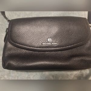 Michael Kors Black Leather Crossbody Bag